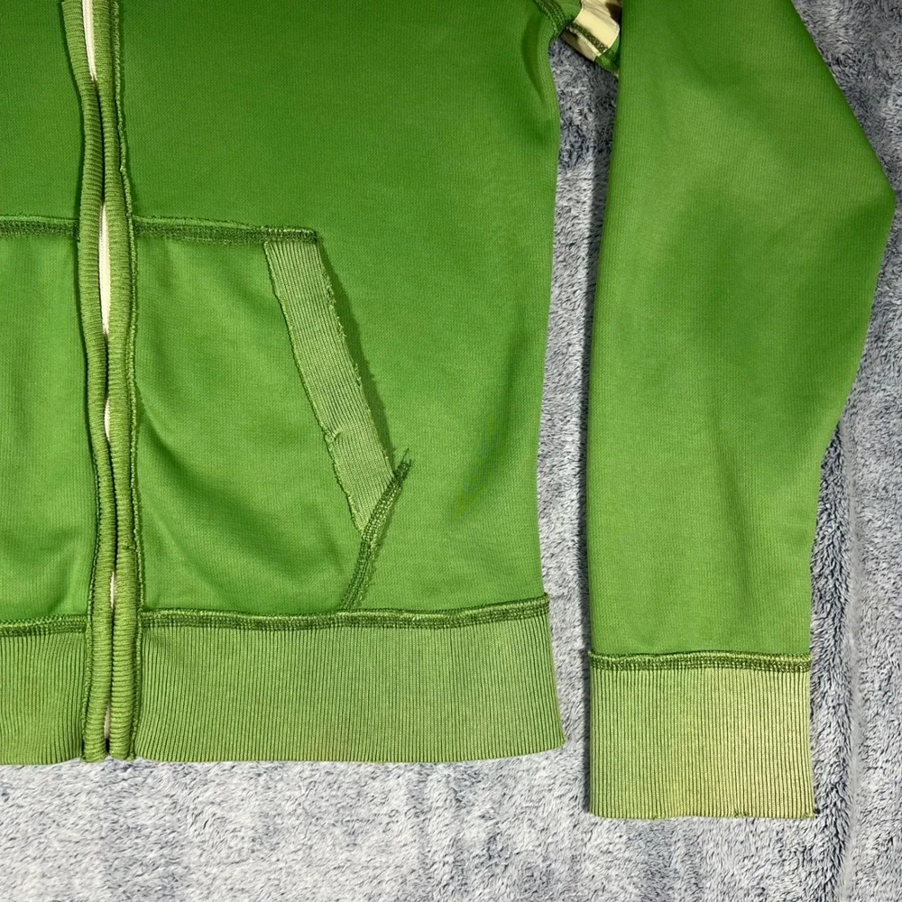 Abercrombie &‎ Fitch Mens Green Full Zip Track Jacket Large Vintage Y2K Athletic